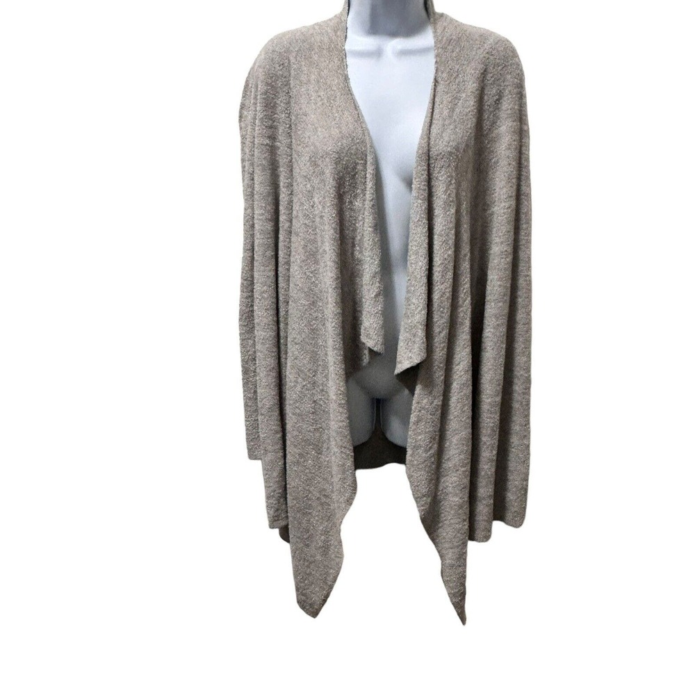 Barefoot Dreams Cozy Bamboo Chic‎ Lite Ash Long Weekend Cardi Womens Size L/XL